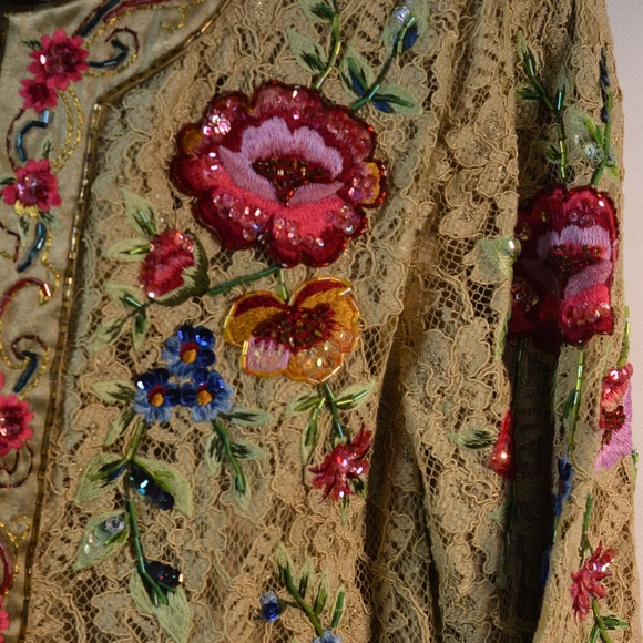 TOGETHER Beaded, Sequinned, embroidered, Lace Jacket SZ 16 - Picture 5 of 11